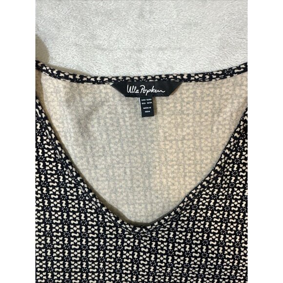 Ulla Popken Boho Paisley Print Tunic Top Size 32/34 (3X) V-Neck 3/4 Sleeve - Picture 4 of 13